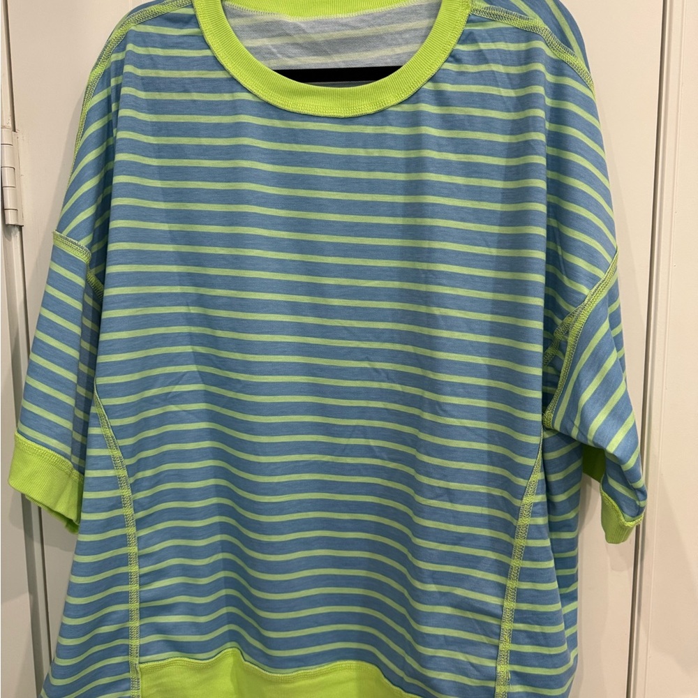Striped Blue and Green T-Shirt